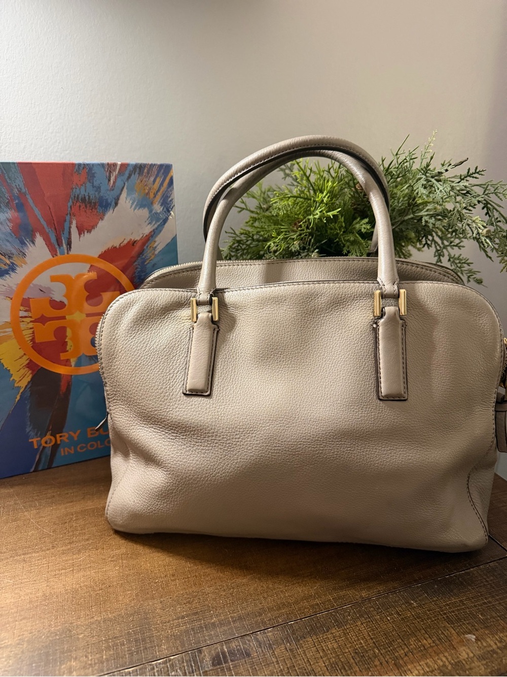 Tory Burch Thea Triple Zip Satchel Bag - Picture 2 of 16